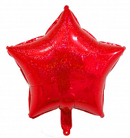 K 18" звезда Красная Red Фольгированое