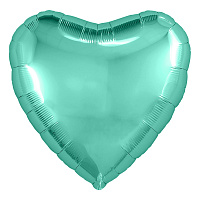 Agura сердце 30'/ 76,5 см (в упаковке)  бискайский зеленый 755808 Фольга