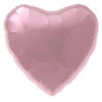 Agura сердце 30'/ 76,5 см (в упаковке) розовое фламинго  755822 Фольга
